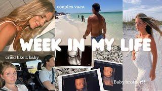 VLOG: first time being away from my toddler + couple's beach vaca  + baby names!