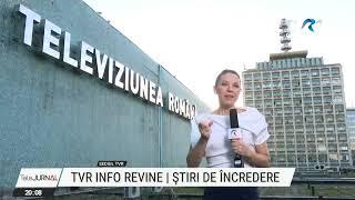 TVR Info, în emisie de miercuri dimineață