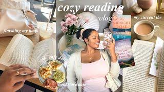 a cozy reading vlog| going on a solo café reading  date, mini haul, finishing my book+current tbr