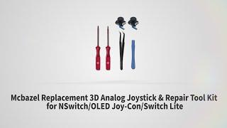 Mcbazel Replacement 3D Analog Joystick for Nintendo Switch/OLED Joy-Con/Switch Lite with Repair Tool