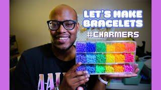 LET'S MAKE BEADED BRACELETS TOGETHER!! (DIY Bicone Crystal & PONY BEAD BRACELETS) | Charms By Prince