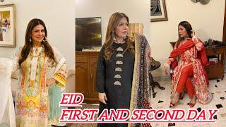 Sharing My Both Eid Days with My Family And Yummy Food and My Dresses.