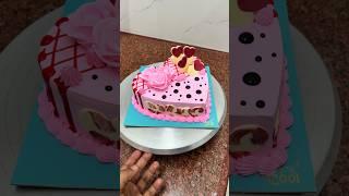 Beautiful pink heart shape cake #trending #shortsfeed #shorts #heartshapecake #cakedecorating