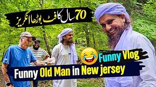 Funny Old Man In New Jersey - USA - Mufti Tariq Masood Funny Vlog