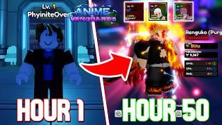 Starting Over and Obtaining EVERY NEW UNIT in 50 Hours On Anime Vanguards.. - Roblox