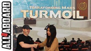 TERRAFORMING MARS with TURMOIL | Board Game | 2-Player Playthrough | World Government Politics