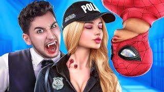 My Boyfriend is Spider Man! Incredible Relationship with Superhero in JAIL! SPIDER-Man vs VAMPIRE!