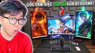 BI HUỲNH LẦN ĐẦU SHOW GÓC LÀM VIỆC 150 CỦ CỦA ZOOTUBER HẾT THỜI?? | VLOG #1