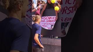 Emotional Scenes As Alexander Zverev Makes This Fan's Day! 