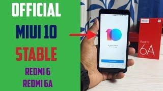 MIUI 10 Stable Update on Redmi 6 & Redmi 6A | Update & Features