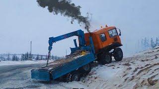 Truck Stuck in Mud! Heavy all wheel drive trucks TATRA, KAMAZ, MACK, MERCEDES BENZ work off-road!