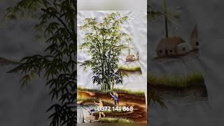 Tranh thêu tay Huế - tranh thêu đồng Quê Việt Nam