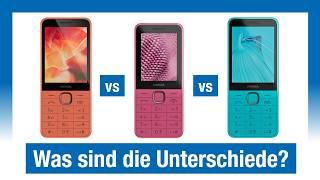 Nokia Feature Phones: 215 4G, 225 4G & 235 4G im Vergleich