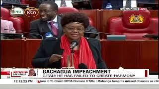 Over 65% of Kenyans backed the impeachment- Millie Odhiambo on Public Participation in impeachment o