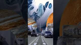 Planets Falling on Earth Planets Unleashed #kinemaster #vfxworld #vfx #planets