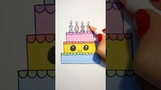 How to draw a cake easy Step by step drawing