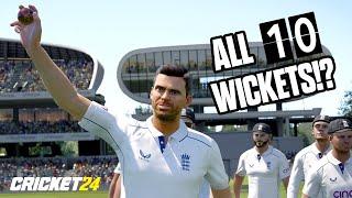 Can we take all 10 Wickets with Jimmy Anderson on Cricket 24?! 