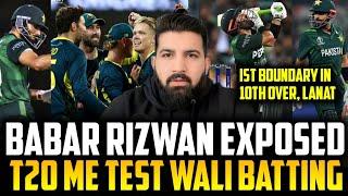 1st boundary in 10th over, T20 mein Test wali batting, Rizwan, Babar & Co. fail to chase 148