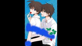 Detective Conan romantic comedy:kaito KidXKudo Shinichi,when they are tends so easily.END