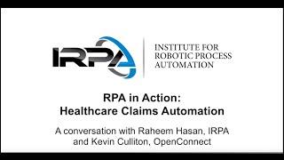 RPA in Action: Healthcare Claims Automation