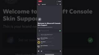 New Minecraft Console Skin Support Discord Server