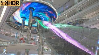 【4K HDR】  Discover the world's most spectacular indoor escalator | 深圳龙岗万达广场