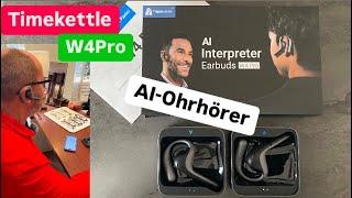 Timekettle W4Pro Übersetzer-Ohrhörer AI Interpreter-Ohrhörer Translator Sprachübersetzer