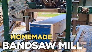 Turning Logs into Lumber with a Homemade Bandsaw Mill