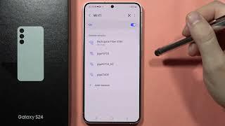 SAMSUNG Galaxy S24 / S24+: Disconnect WiFi Network #howtodevices