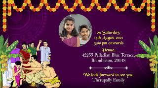 Neha’s Half Saree Ceremony & Akhil’s Dhoti Ceremony