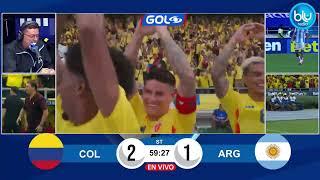 ¡GOLLLLLLLLLL DE JAMES RODRÍGUEZ! La confirmación del VAR lleva a Colombia al 2-1 ante Argentina