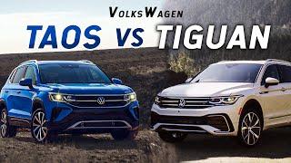 [4K] VOLKSWAGEN TAOS vs TIGUAN COMPARISON VIDEO | Exterior | Interior | Specifications