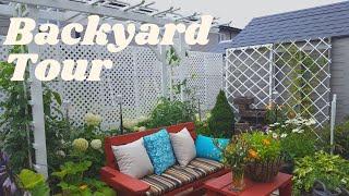 My First Small Backyard Garden Tour | Gardening in zone 5A  #gardening #garden #plants #flowers