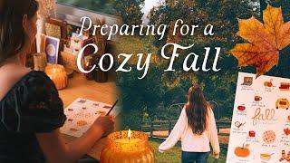 Getting Ready for Fall ️ Tidying, Crafting, and Making a Fall Bucket List  A Cozy Autumn Vlog