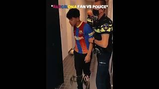 Barcelona Fan vs Police  | #edit #fans #police #newyork #cr7