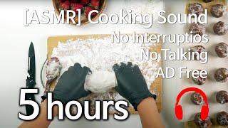 [ASMR Cooking2] No talking 5 hours deep relaxation sleeping || AD free REM Sleep