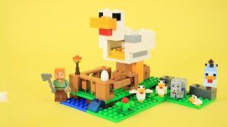 LEGO Minecraft The Chicken Coop | Set Review & Speed Build