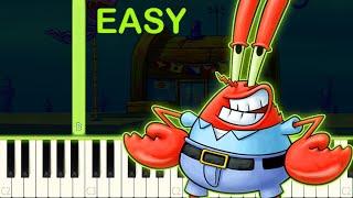 KRUSTY KRAB | SPONGEBOB SQUAREPANTS - EASY Piano Tutorial