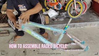 How to assemble a Rodeo Bicycle | Manoranjan cycle store | Easy Tricks |