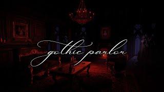 Dark Academia Piano, Cello, and Choir | Relaxing in a Gothic Parlor Room on a Stormy Night