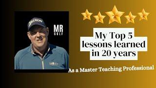 Marc Ray Top 5 Golf Game Lessons