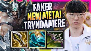 FAKER CRAZY NEW META TRYNDAMERE MID! - T1 Faker Plays Tryndamere MID vs Ahri! | Season 2024