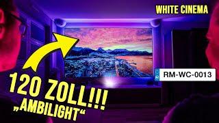 Sowas habt ihr noch NIE gesehen: 120 Zoll TV mit "Ambi-Light" Beleuchtung! [RM-WC-0013]