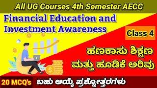 financial education and investment awareness mcqs class 4