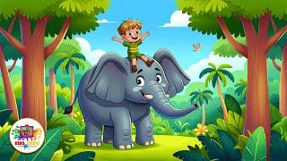 The Elephant Song | Baby Elephant, Big and Strong | Animal Songs for Babies