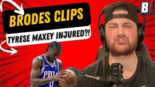 SIXERS ARE 1-6 & WILL MISS TYRESE MAXEY WITH A HAMSTRING INJURY! | Brodes Clips