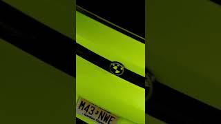 BMW X6 wrapped in Florescent neon yellow 