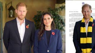 Prince Harry and Duchess Meghan Message of Love! The Duke of Sussex Harry's Letter!