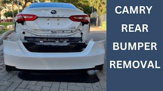 Toyota Camry 2019 Rear Bumper Removal