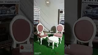Teak Wood Chair with stool,  Saharanpur Furniture, #wooden #chair #saharanpur #viral #reels
